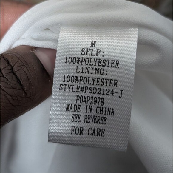 Jessakae Dress Maxi Ruffle Mute Floral 3/4 Smock Sleeve Flowy Faux Wrap Sz m - Picture 7 of 12